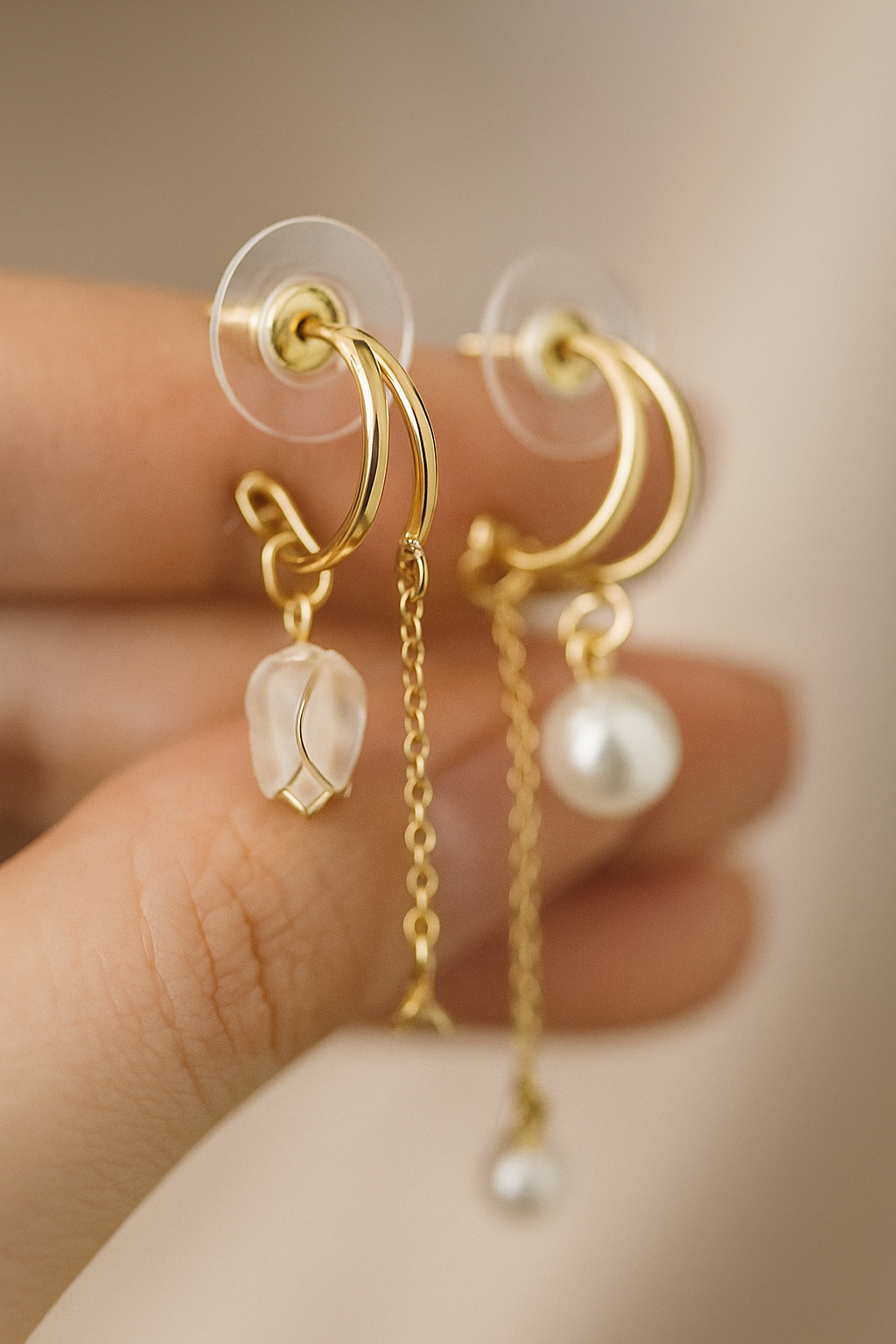 Luna Bloom Drop Earrings