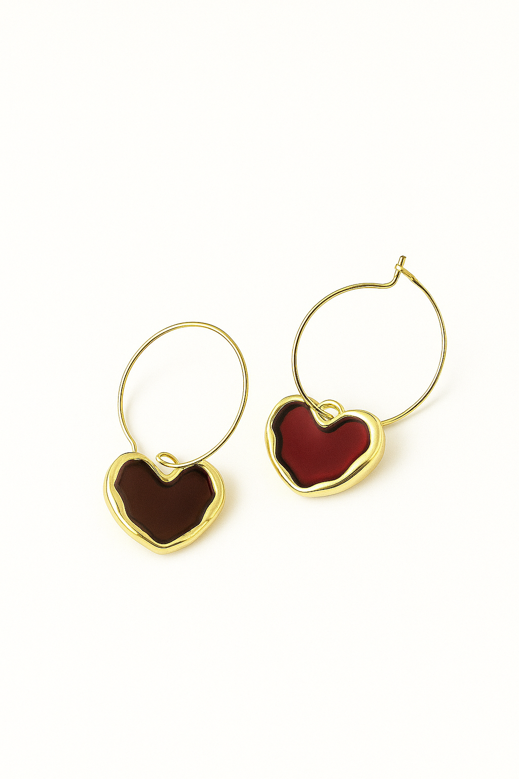 Hearts in Hue Hoop Earrings