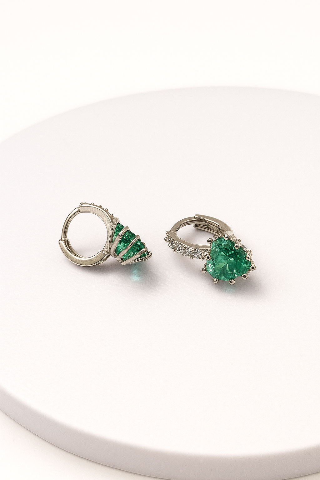 Emerald Enigma Hoops